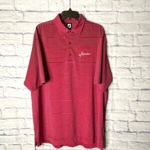 Foot Joy Mens Golf Polo XL Shirt Pink / Navy